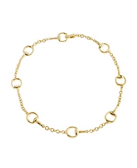 Steve Madden Gold Collegiate Link Strand Necklace