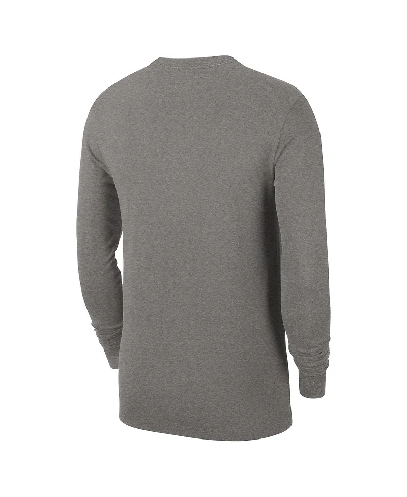 Nike Men's Charcoal Philadelphia 76ers Authentic Long Sleeve Practice T-Shirt