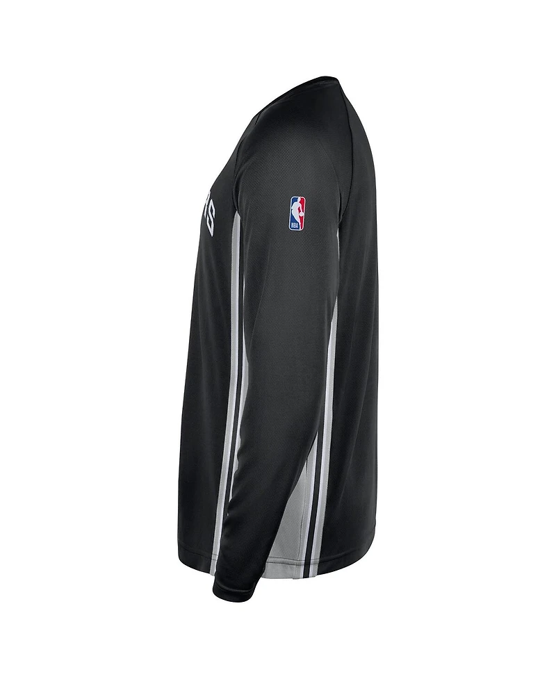 Nike Men's Black San Antonio Spurs 2025/26 Authentic Pre-Game Legend Dri-fit Long Sleeve Shooting Shirt