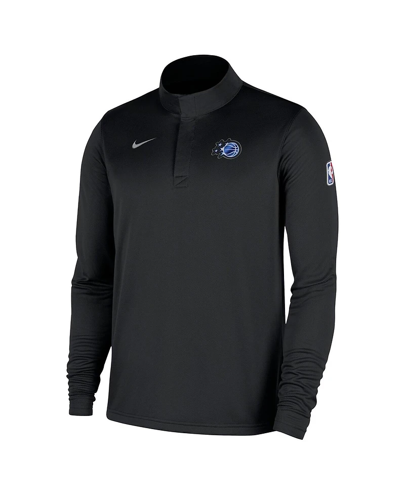 Nike Men's Black Orlando Magic 2025/26 Authentic Coaches Quarter-Zip Dri-Fit Sweatshirt
