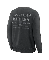Fanatics Men's Black Las Vegas Raiders Deep Route Pullover Sweatshirt