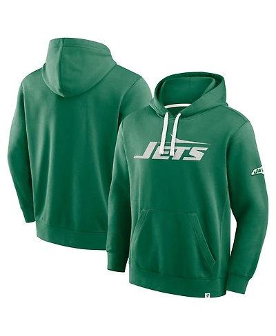 Fanatics Men's Kelly Green New York Jets Horizons Heritage Pullover Hoodie