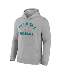 Fanatics Men's Heather Gray Miami Dolphins Fumblerooski Legacy Pullover Hoodie