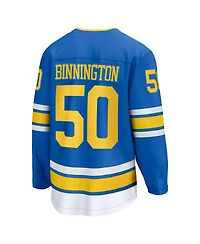 Fanatics Men's Jordan Binnington Blue St. Louis Blues Home Breakaway Player Jersey