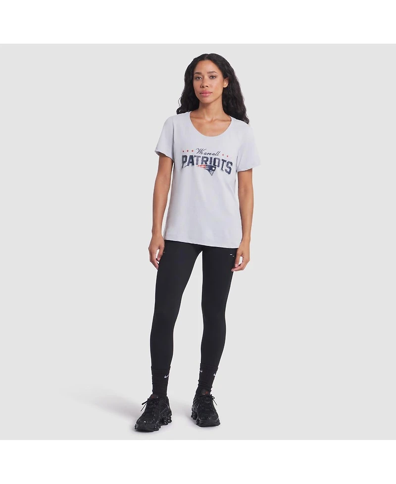 Nike Women's Silver New England Patriots 2025 Rivalries Collection Slub Dri-fit T-Shirt
