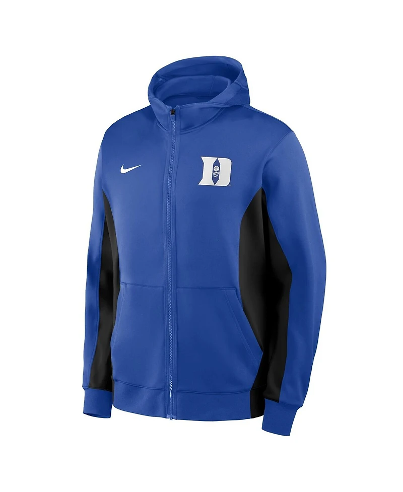 Nike Men's Royal/Black Duke Blue Devils Dri-fit Game Full-Zip Hoodie Jacket