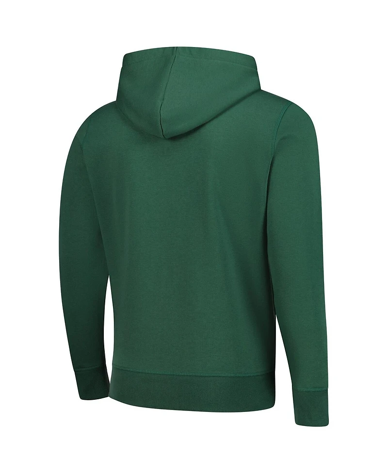 Starter Men's Green Bay Packers Distressed Classic Full-Zip Hoodie