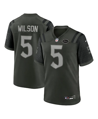 Nike Men's Garrett Wilson Gotham Green New York Jets 2025 Rivalries Collection Game Jersey