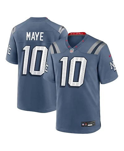 Nike Men's Drake Maye Storm Blue New England Patriots 2025 Rivalries Collection Game Jersey