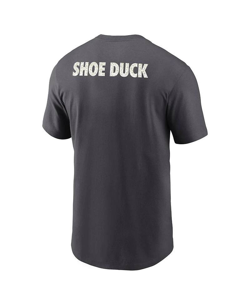 Nike Men's Anthracite Oregon Ducks Shoe Duck Unstoppable Force Dri-fit T-Shirt