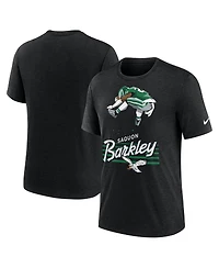 Nike Men's Saquon Barkley Heather Black Philadelphia Eagles Player Graphic T-Shirt