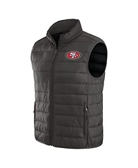 Darius Rucker Collection by Fanatics x Nfl Men's Black San Francisco 49ers Packable Full-Zip Vest with Travel Bag