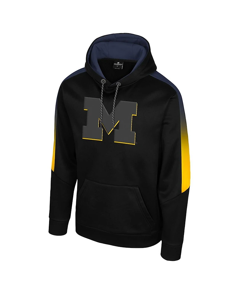 Colosseum Men's Black Michigan Wolverines the Gang Blackout Hoodie