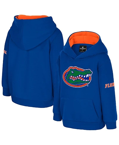 Colosseum Toddler Royal Florida Gators Big Logo Volume Fleece Pullover Hoodie