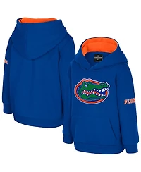 Colosseum Toddler Royal Florida Gators Big Logo Volume Fleece Pullover Hoodie