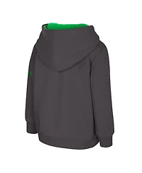 Colosseum Toddler Charcoal Oregon Ducks Big Logo Volume Fleece Pullover Hoodie