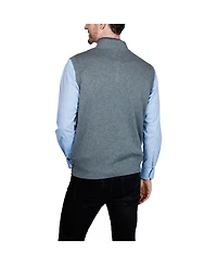 Tailorbyrd Men's Fine Knit Quarter Zip Pullover Vest