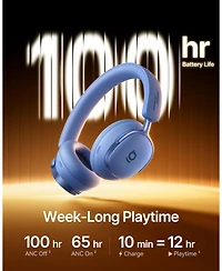 Baseus Inspire XH1 Anc Headphones, Sound by Bose, Dolby Audio, Adaptive Anc, Hi-Res 100H Playtime, Blue