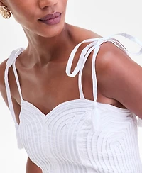 I.n.c. International Concepts Women's Soutache Tassel-Strap Crop Top, Macy's Exclusive