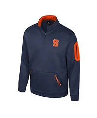 Colosseum Men's Navy Syracuse Orange Mainframe Quarter-Zip Fleece Jacket