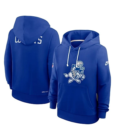 Nike Women's Royal Dallas Cowboys Throwback Sideline Standard Issue Dri-fit Hoodie