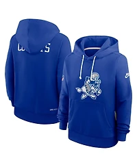 Nike Women's Royal Dallas Cowboys Throwback Sideline Standard Issue Dri-fit Hoodie