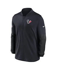 Nike Men's Navy Houston Texans Sideline Dri-fit Half-Zip Pullover
