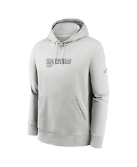 Nike Men's Gray Las Vegas Raiders Edge Pack French Terry Club Pullover Hoodie