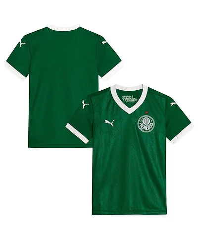 Puma Big Boys and Girls Green Se Palmeiras 2025/26 Home Replica Jersey