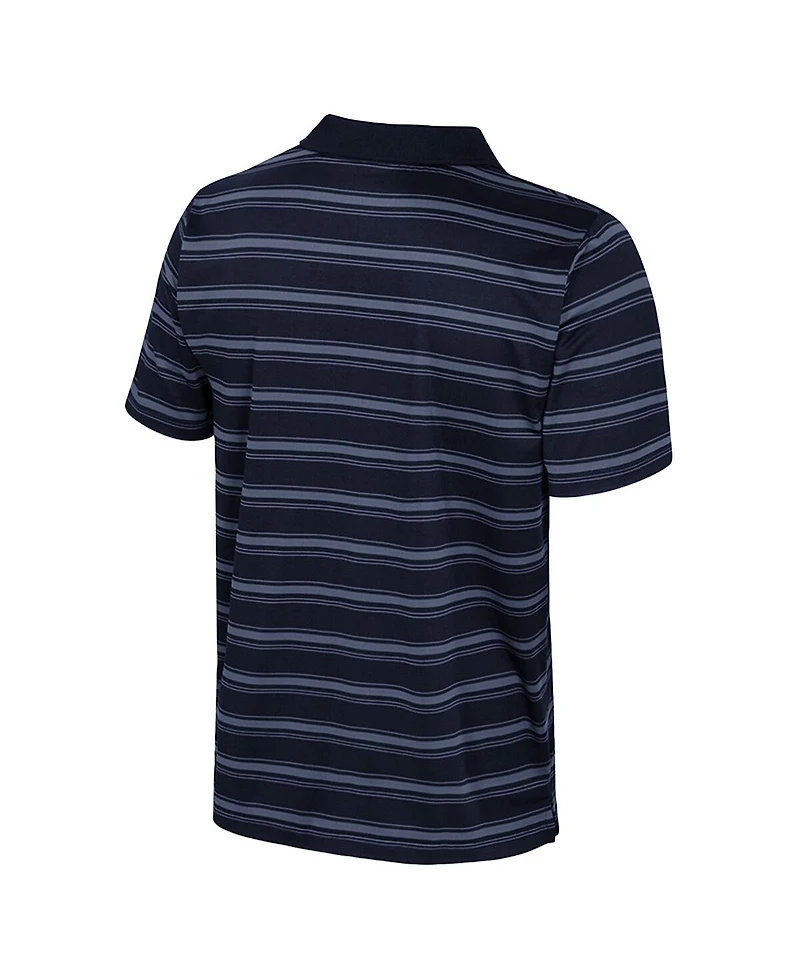 Colosseum Men's Navy Illinois Fighting Illini Milk Steak Polo Shirt