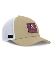 Nike Men's Gold/White Florida State Seminoles 2025 On-Field Rise Engineered Trucker Adjustable Hat
