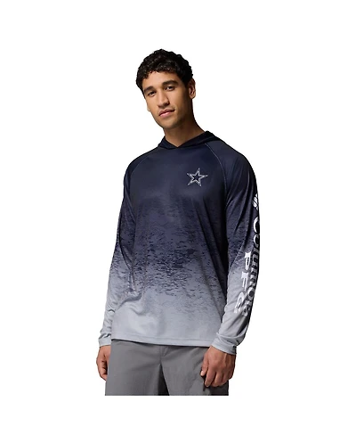 Columbia Men's Navy Dallas Cowboys Super Terminal Tackle Hoodie