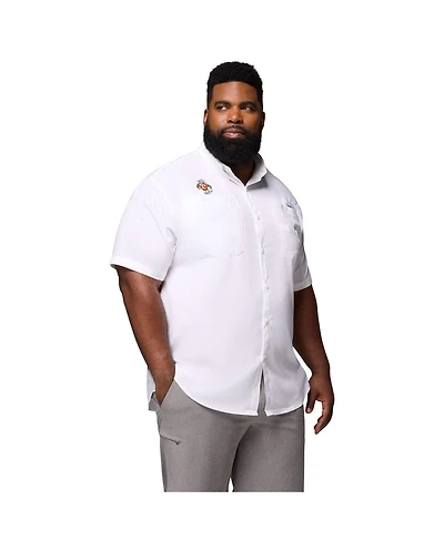 Columbia Men's White Tennessee Volunteers Big Tall Tamiami Omni-Shade Button-Down Shirt