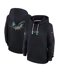 Nike Women's Pitch Blue Miami Dolphins 2025 Rivalries Collection Standard Issue Sideline Dri-fit Hoodie