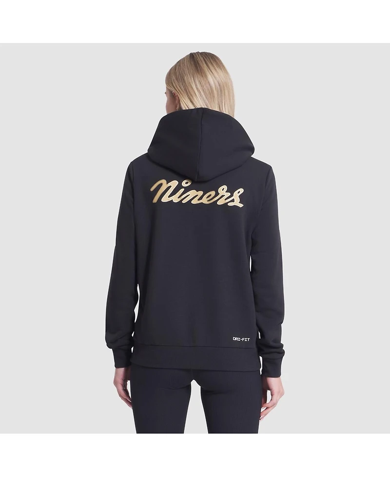 Nike Women's Black San Francisco 49ers 2025 Rivalries Collection Standard Issue Sideline Dri-fit Hoodie