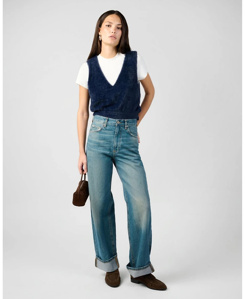 WeWoreWhat Women's V Neck Sweater Vest