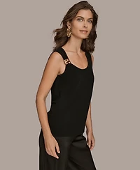 Donna Karan New York Women's Petite Scoop Neck Tank Top