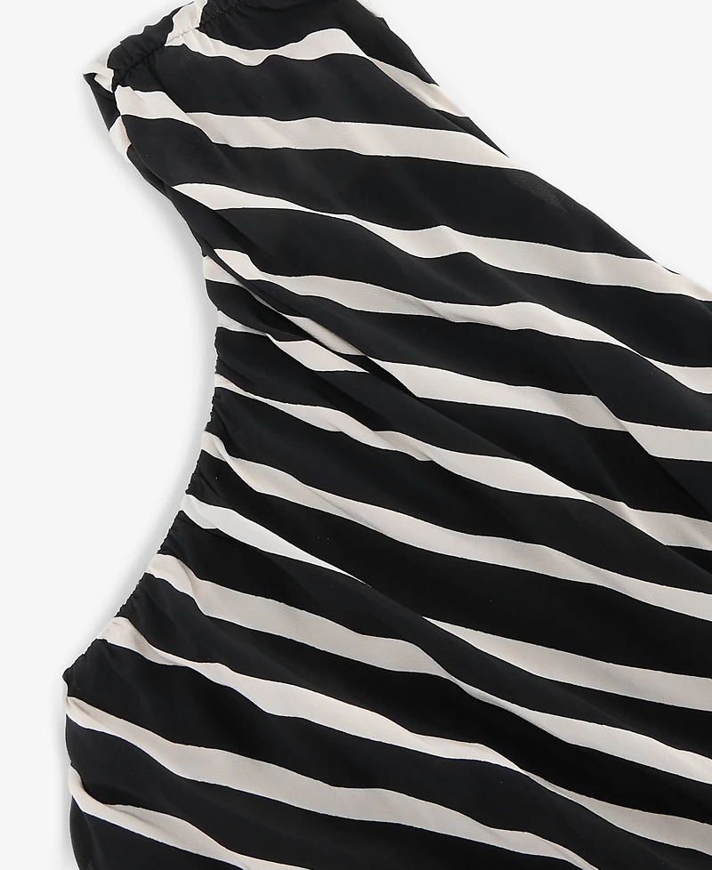 I.n.c. International Concepts Women's One-Shoulder Ruched Asymmetrical Dress, Macy's Exclusive