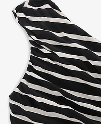 I.n.c. International Concepts Women's One-Shoulder Ruched Asymmetrical Dress, Macy's Exclusive