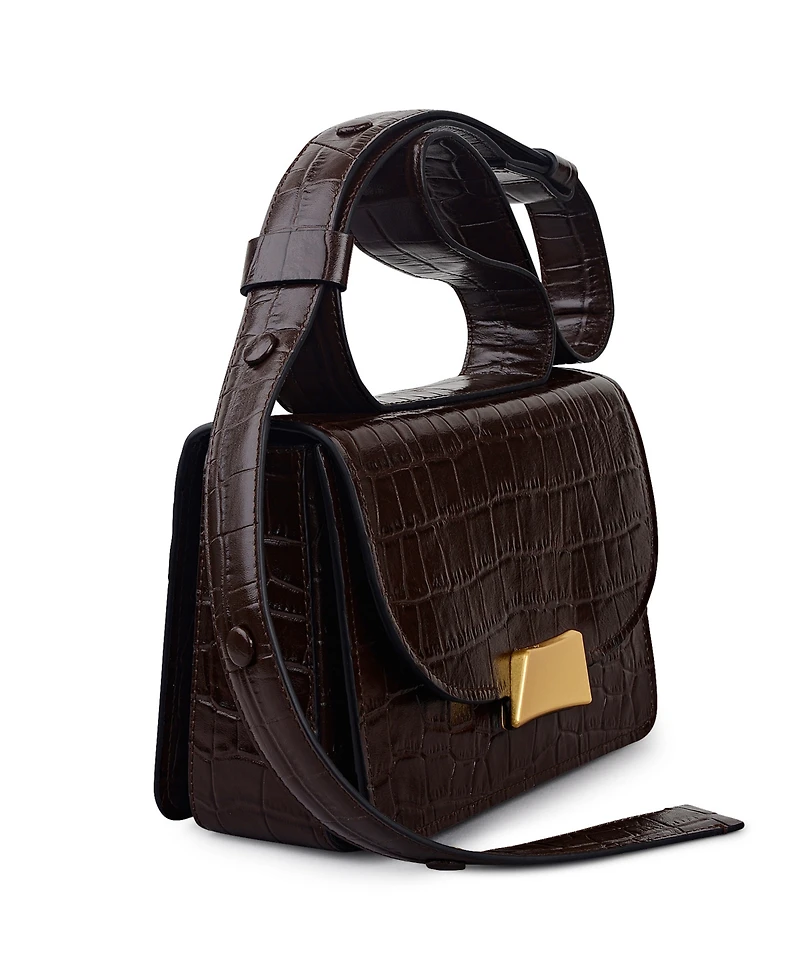 Radley London The Belsize Croc Small Flapover Shoulder Bag
