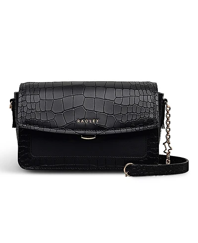 Radley London Albert Road Croc Mini Flapover Crossbody Bag