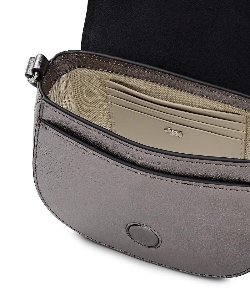 Radley London Liverpool Gardens Metallic Mini Flapover Crossbody Bag