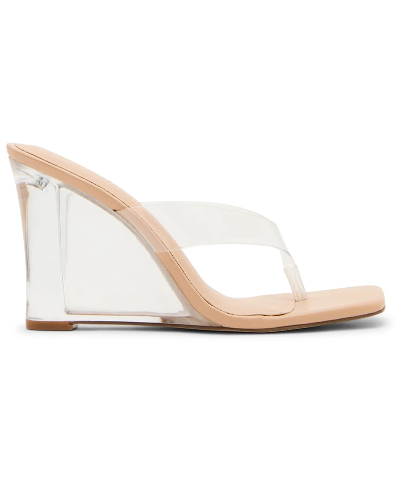 Steve Madden Women's Katrine Wedge Thong Sandals