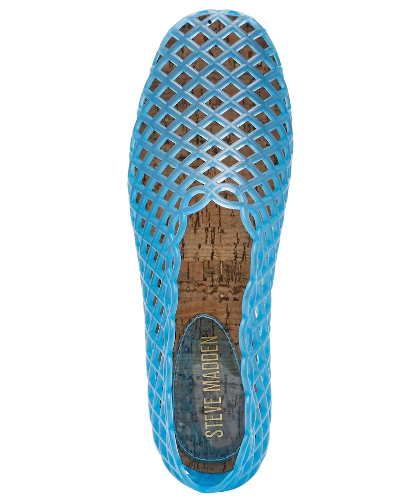 Steve Madden Women's Grove Caged Jelly Slip-On Flats