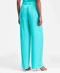 I.n.c. International Concepts Women's High-Rise Satin Palazzo Pants, Exclusively at Macy's