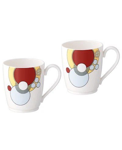 Noritake Frank Lloyd Wright Imperial Cabaret Mugs, Set of 2