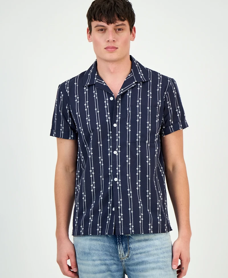 Sun + Stone Men's Tanner Short-Sleeve Button Front Camp Shirt, Macy's Exclusive