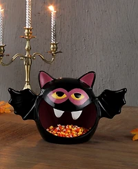 9" Motion Activated Ceramic Bat Candy Bowl