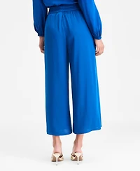 I.n.c. International Concepts Women's High-Rise Cropped Satin Pants, Macy's Exclusive