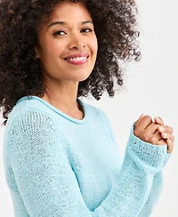 Style & Co Women's Tape Yarn Roll Neck Sweater, Macy's Exclusive